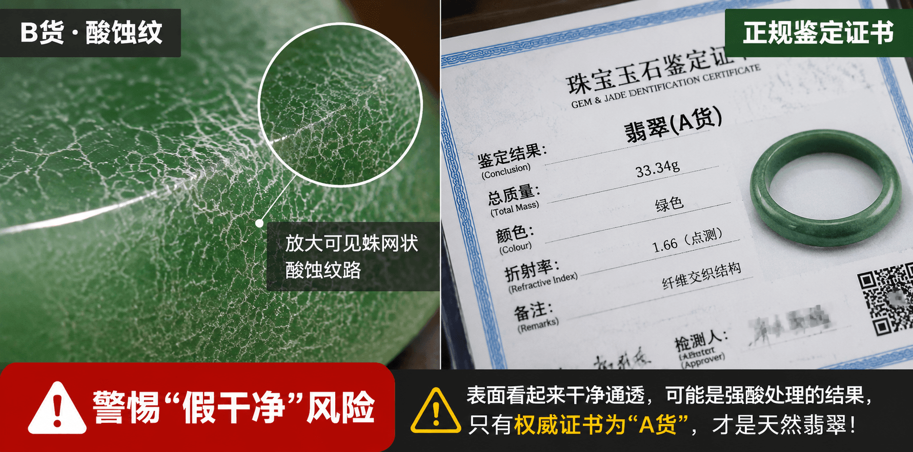 翡翠棉絮算不算瑕疵？杂色这样看不踩坑配图3