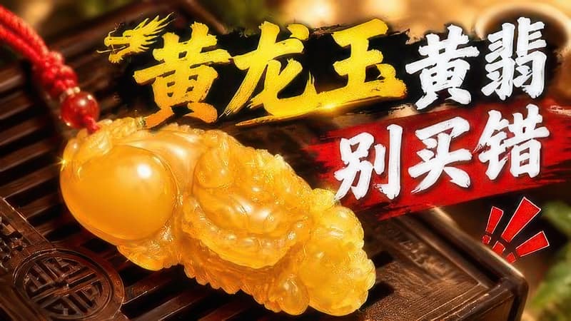 黄龙玉和黄翡怎么分？朋友送的"黄翡"，可能是黄龙玉