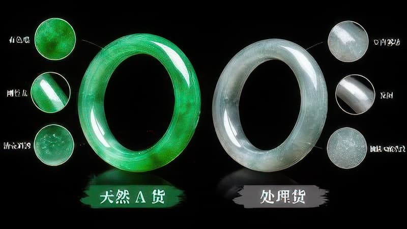 翡翠A货B货C货D货怎么分?两千块的"阳绿"可能是注胶货配图2