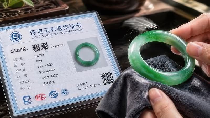 翡翠A货B货C货D货怎么分?两千块的"阳绿"可能是注胶货配图3